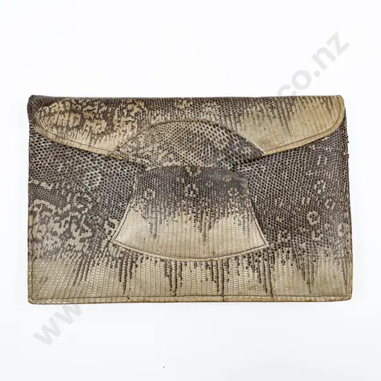 Vintage Lizard Skin Clutch Purse