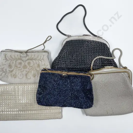 Two Vintage Oroton Evening Purses & Two Beaded & Other Purses (5)