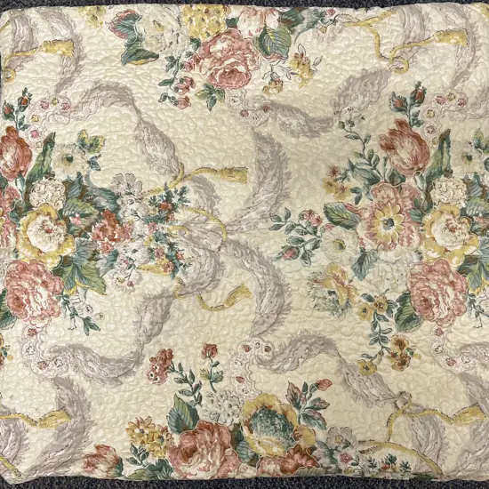 C1950's Machine Quilted Double Bed Cover