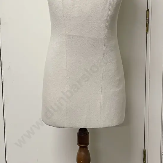 Late Victorian/Edwardian Tailors Dummy on Turned Adjustable Tripod Stand