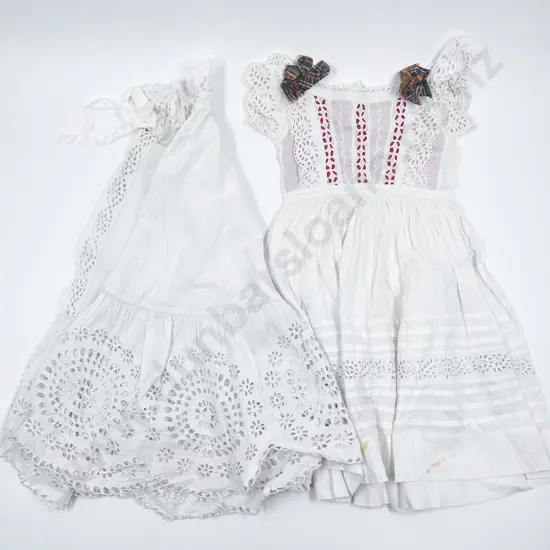 Victorian Toddlers Cotton Broderie Anglaise Dress & Cape