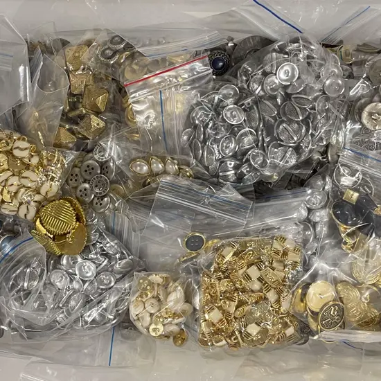 Qty Vintage Metal Buttons