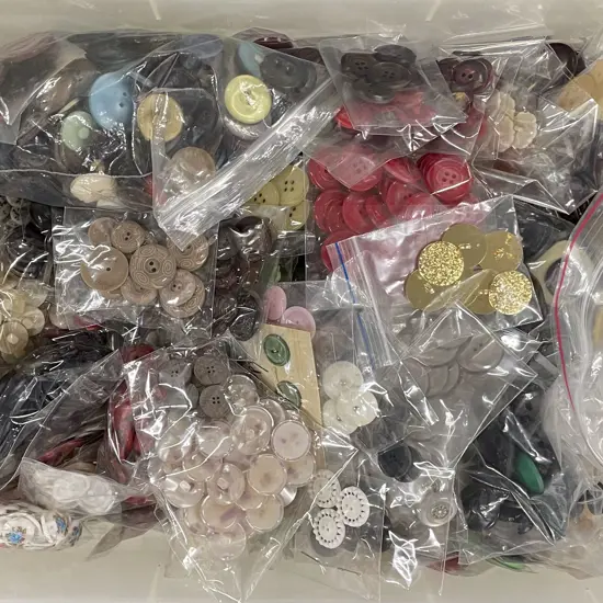 Large Qty Vintage Buttons
