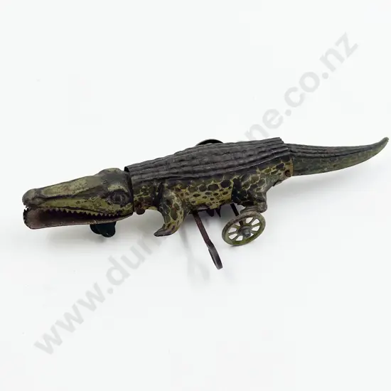 Early Tin Plate Wind-Up Crocodile