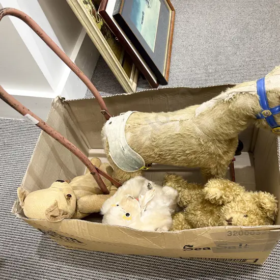 Box of Assorted Vintage Toys