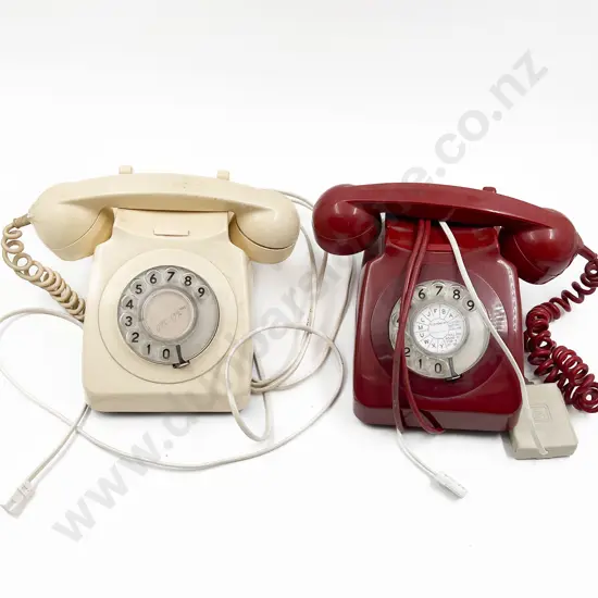 Two Vintage Dial Telephones