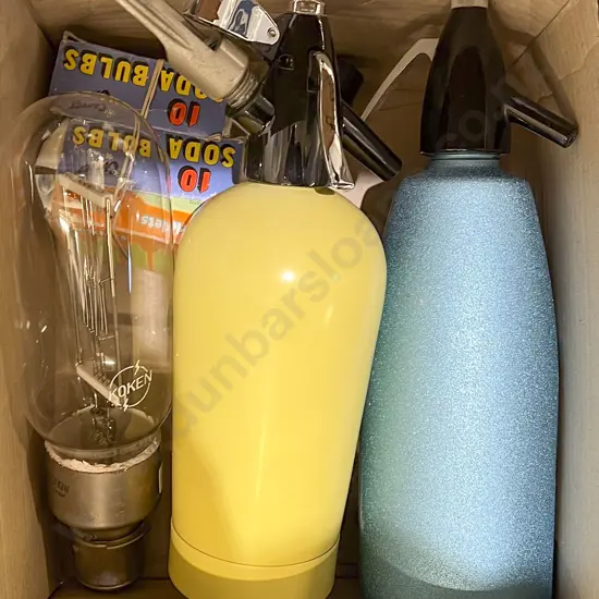 Box of Assorted Including Soda Syphons etc