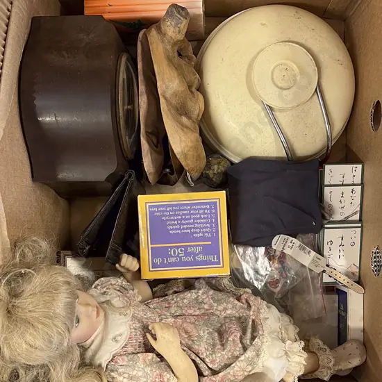 Vintage Chessboard with Assorted Pieces