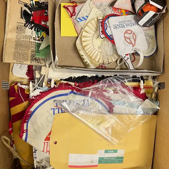 Quantity of Assorted Vintage Soccer Memorabilia