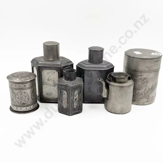 Small Quantity of Assorted Including Tea Caddy