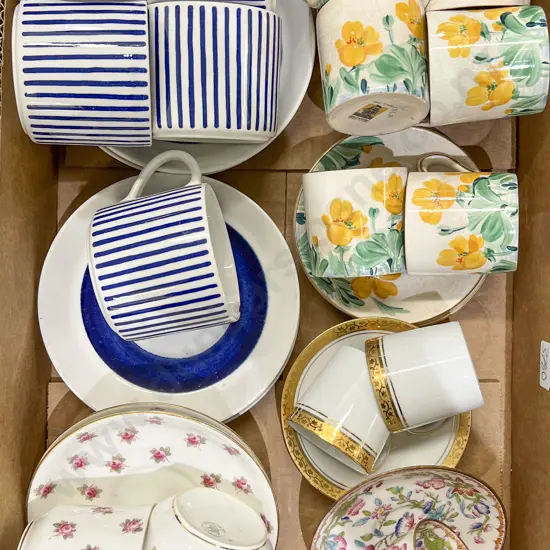 Small Quantity of Assorted Fancy China Including Minton Demitasse