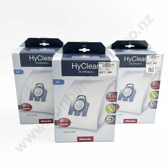 Three Boxed Miele GN Vacuum Bags