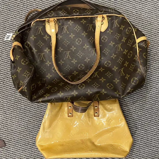 Two Faux Louis Vuitton Handbags