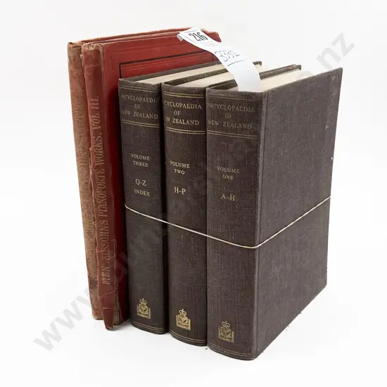 Three Encyclopaedia of NZ Volumes with Piano-Forte Works etc