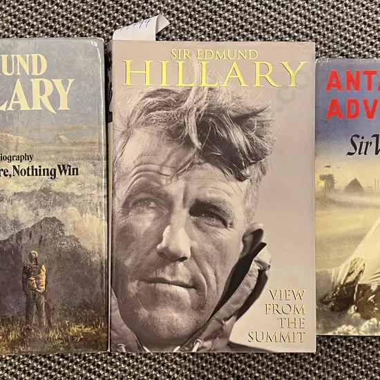 Two Edmund Hillary Volumes with Other