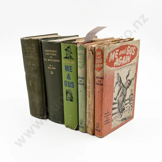 Four "Me and Gus Again" Volumes with Two "Centenary Sketches of Methodism" Volumes (6)