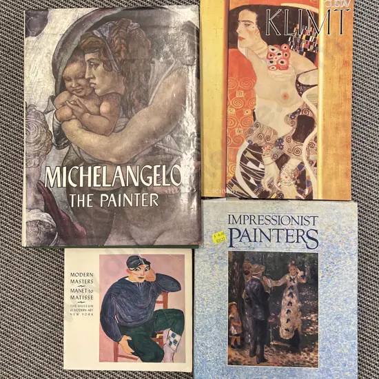 Quantity of Assorted Art Reference Volumes Including "Michelangelo The Painter" etc (4)