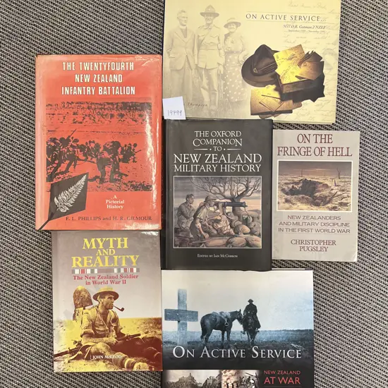 Quantity of Assorted NZ Military History Reference Volumes (6)