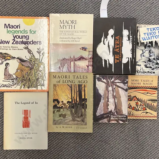 Quantity of Assorted Maori Reference Volumes (8)