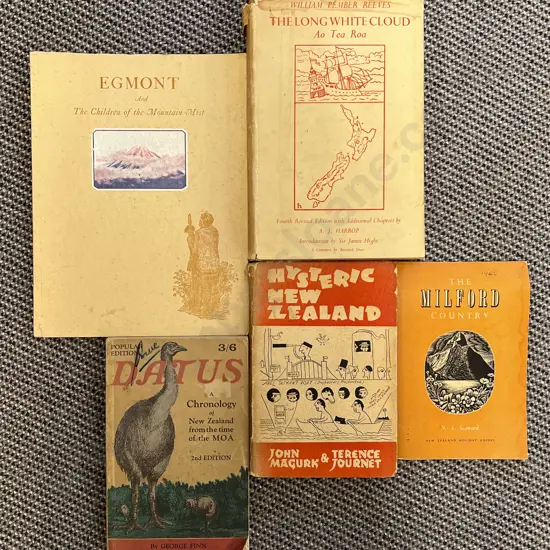 Quantity of Assorted NZ Reference Volumes Including Historical (5)