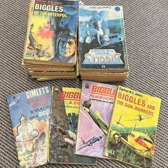 Quantity of Assorted Vintage Biggles Volumes (20)