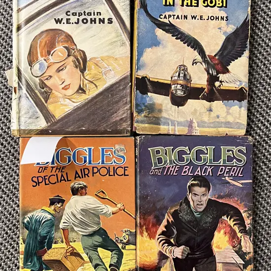 Quantity of Assorted Vintage Biggles Volumes (4)