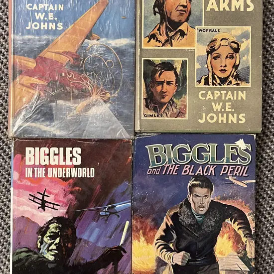 Quantity of Assorted Vintage Biggles Volumes (4)