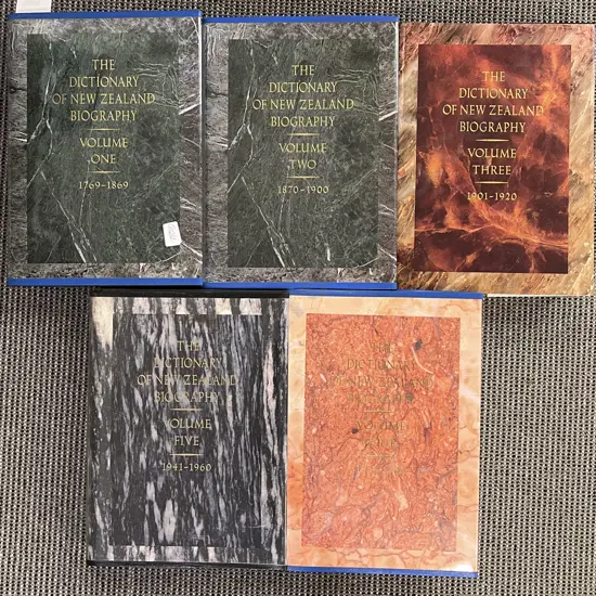 Dictionary of NZ Biography Volumes I - V