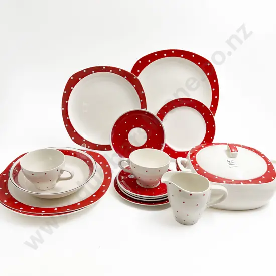 Quantity of Wade Polka Dot China