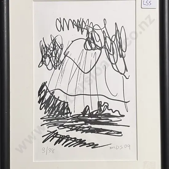 Michael Smither - Otama Beach With Sun - Signed Ltd. Ed. Print 3/38