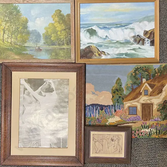 Four Assorted Framed Works