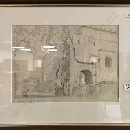 John Weeks - Orange Old Roman Theatre - Sketch on Paper