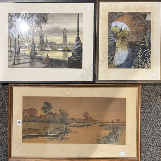 Three Assorted Framed Works
