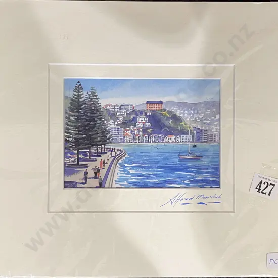 Alfred Memelink - Sunday Walk Oriental Bay - Reproduction Print (Unframed)