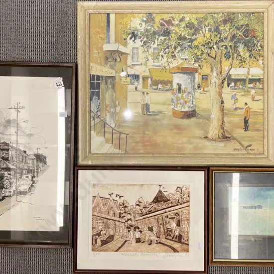 Four Assorted Framed Prints Including Robert Chilvers