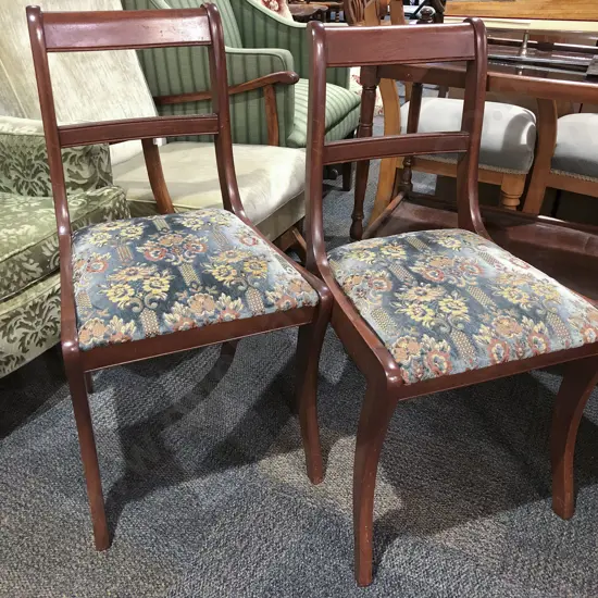 Pair of Mahogany Dining Chairs