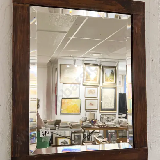 Rectangular Bevel Edged Wall Mirror