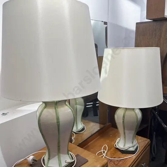 Pair of Vase Form Table Lamps