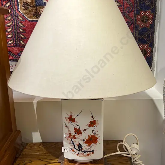 Imari Pattern Vase Form Table Lamp