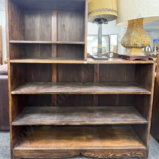 Oak Bookcase with Unusual Proportions