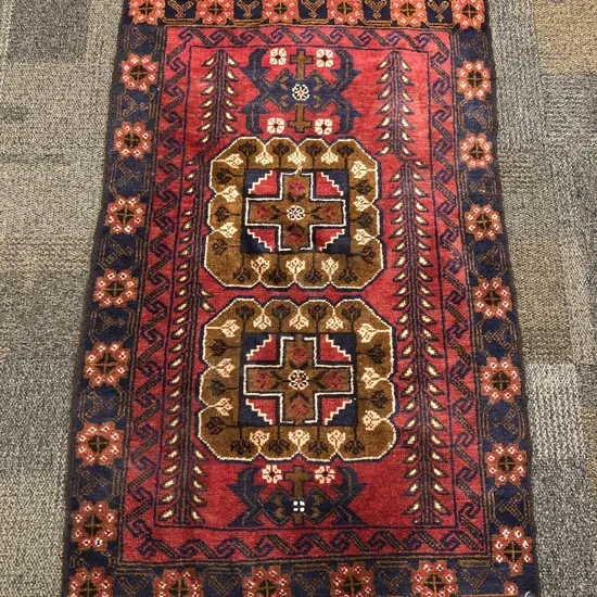 Woollen Floor Rug with Ecclesiastical Motif