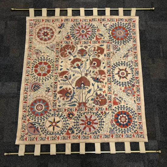 Antique Chain Stitched Wall Hanging