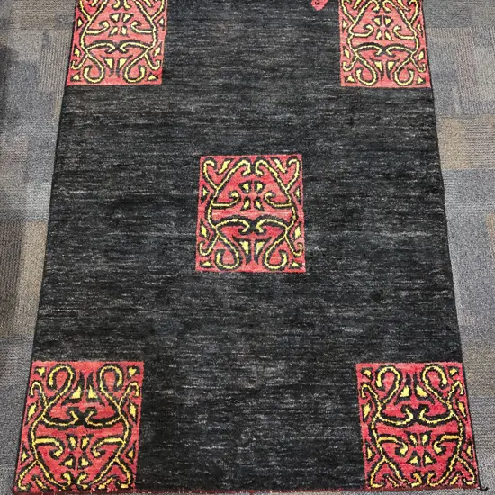 Hundertwasser Inspired Ghazni Woolen Floor Rug