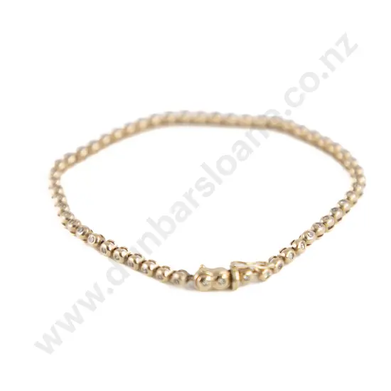 9ct 55stone Diamond Bracelet