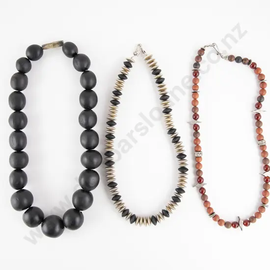Three Contemporary Bead Necklaces