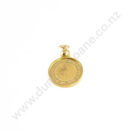 1993 The Australian Nugget 1/20oz 9999 Gold 5 dollar Pendant