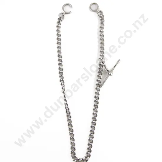 S/S Curb Link Albert Chain