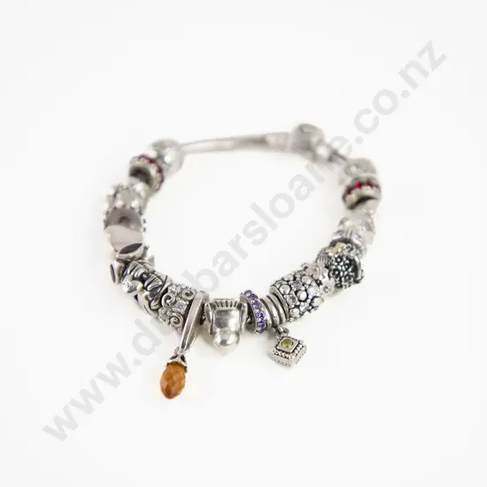 Pandora .925 Silver Type 20 Charm Bracelet