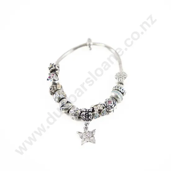 Pandora .925 Silver Type 12 Charm Bracelet