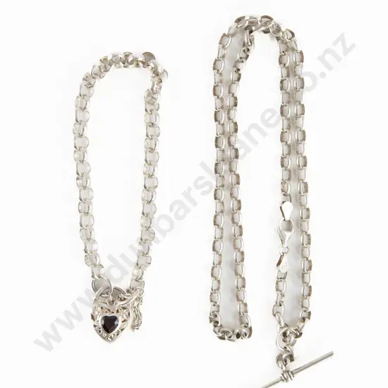 S/S Trace Link Neck Chain and Bracelet